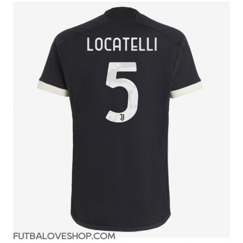 Dres Juventus Manuel Locatelli #5 Tretina 2023-24 Krátky Rukáv